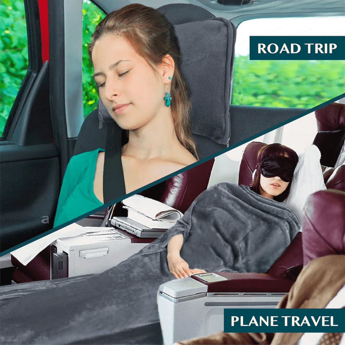 2-in-1 Portable Travel Blanket and Pillow - Image 5