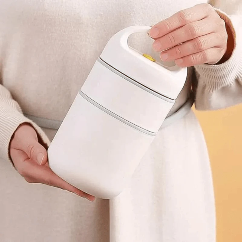 2-Tier Stainless Steel Insulated Lunch Box with Bag (680ml) - Image 5