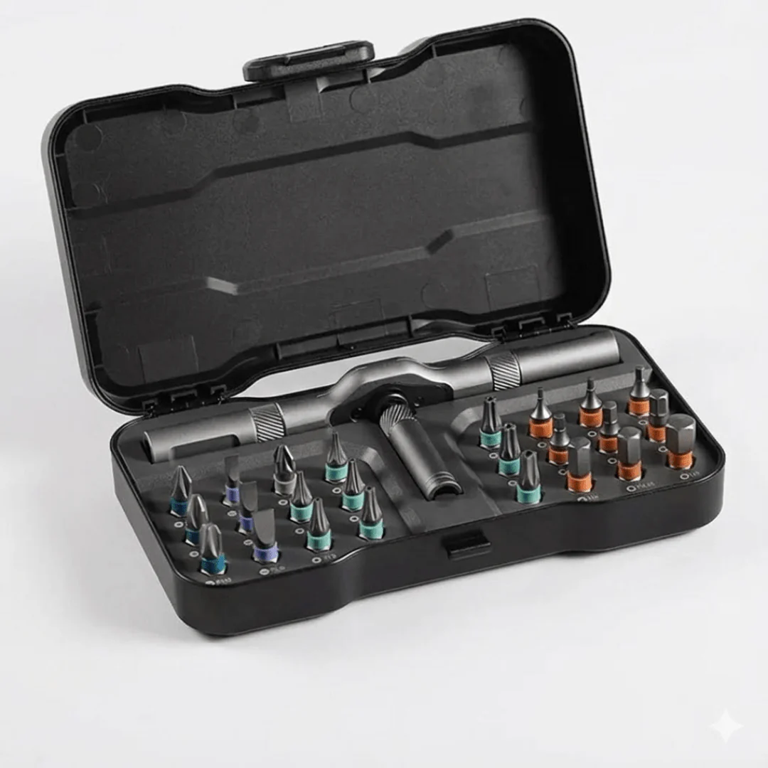 24 in 1 Multi-Purpose Ratchet Screwdriver Magnetic Bits Tool Set - Image 6