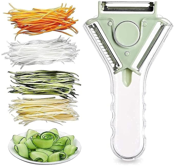 3-in-1 Fruit & Veggie Peeler with Ergonomic Handle - Image 3