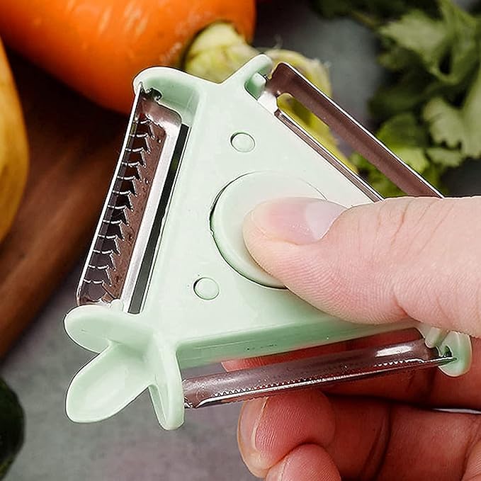 3-in-1 Fruit & Veggie Peeler with Ergonomic Handle - Image 4