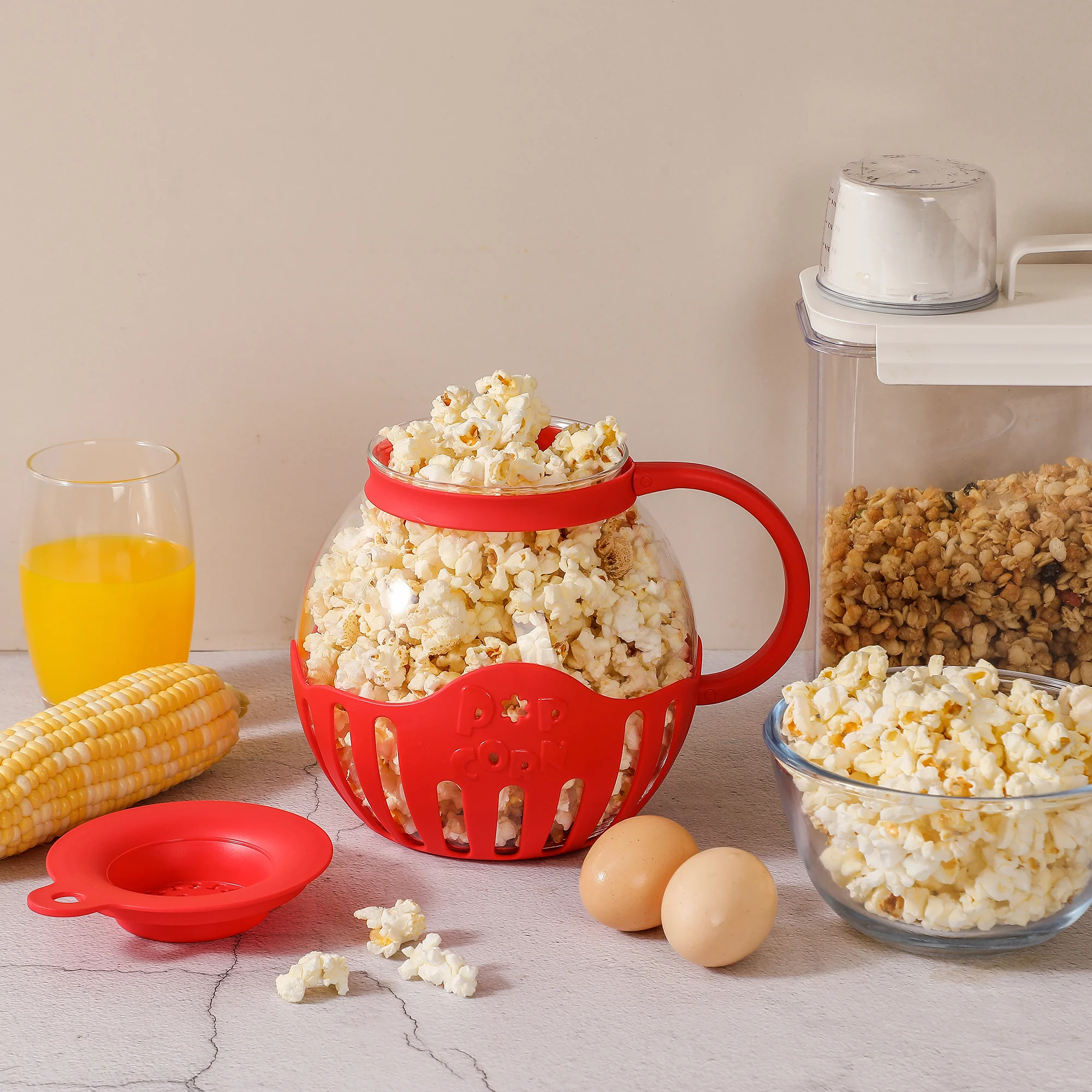 3-in-1 Microwave Popcorn Popper - Image 3