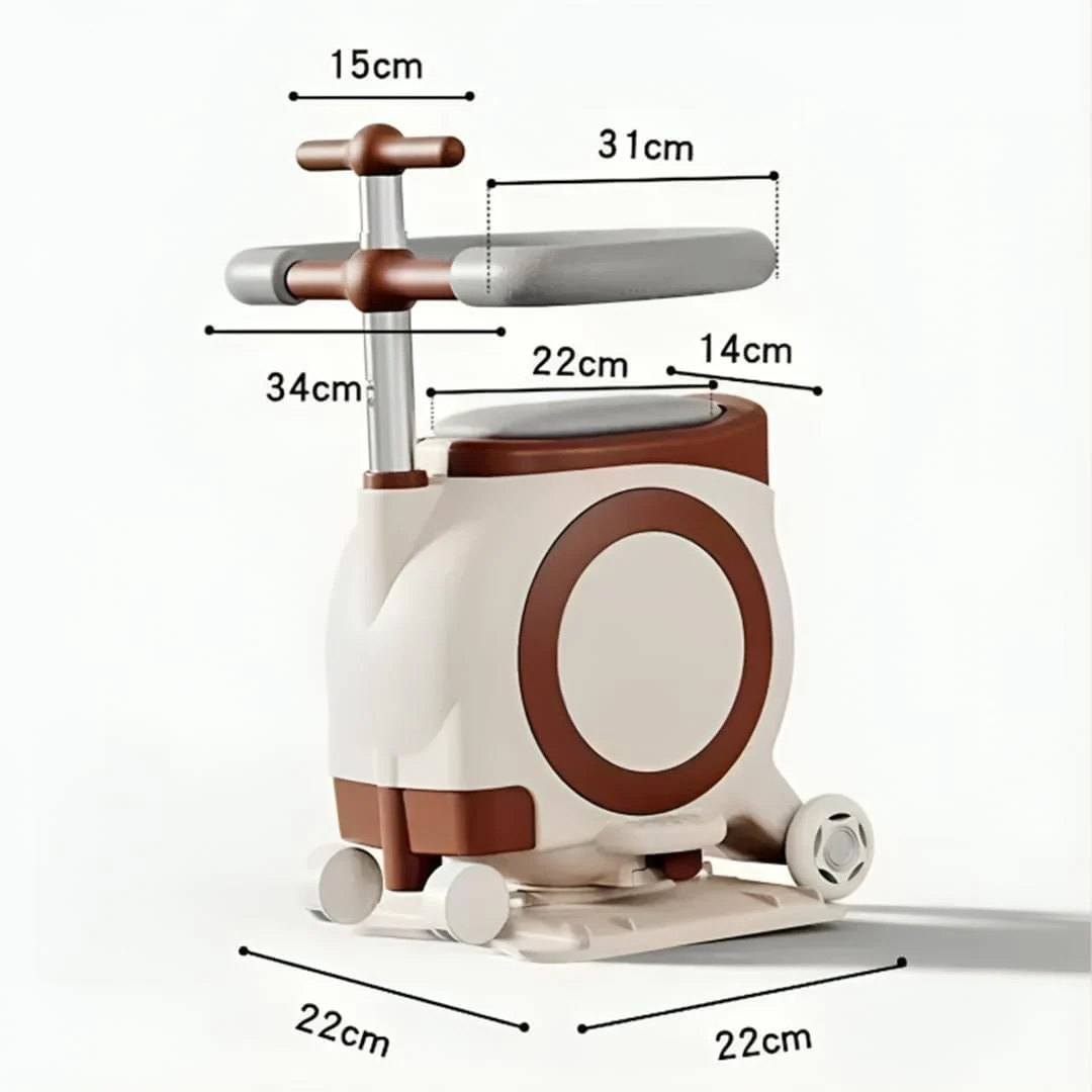 3-in-1 Multifunctional Toddler Ride-On Toy with Storage - Image 8