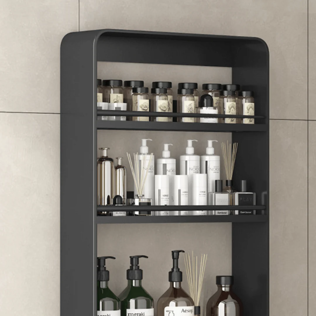 3 Tier Bathroom Shelf Stainless Steel Wall Hanger Storage Rack - Image 4