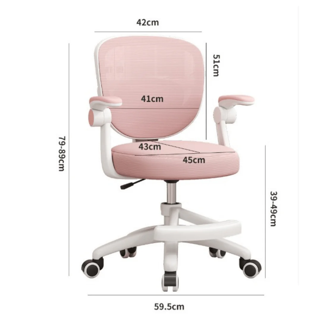 360° Rotating Ergonomic Chair with Adjustable Height & Lumbar Support - Image 10