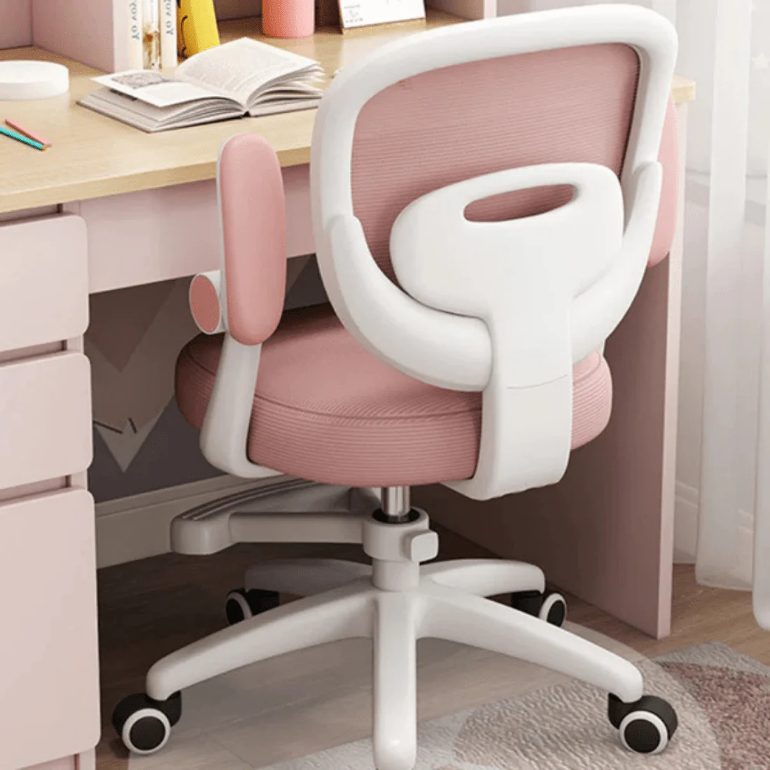 360° Rotating Ergonomic Chair with Adjustable Height & Lumbar Support - Image 7
