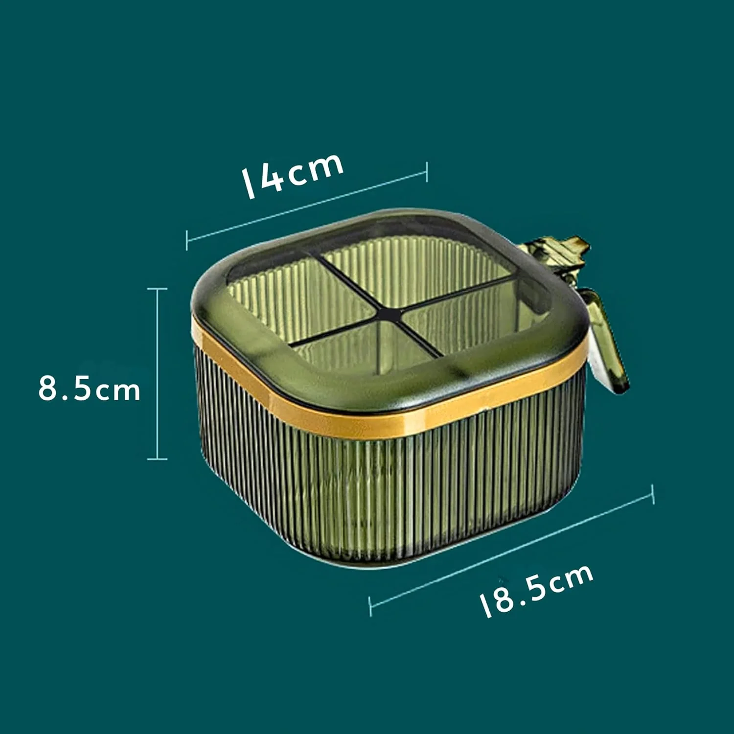 4-Compartment Airtight Kitchen Organizer - Image 10
