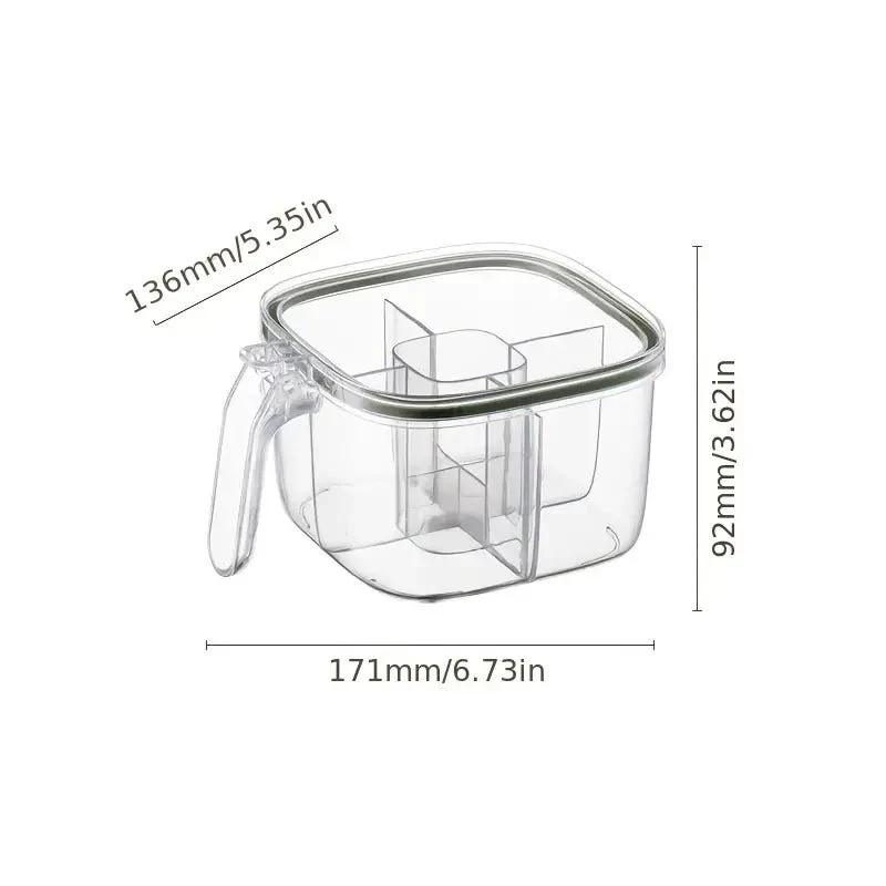 4 Compartments Sealed Seasoning Box - Image 7