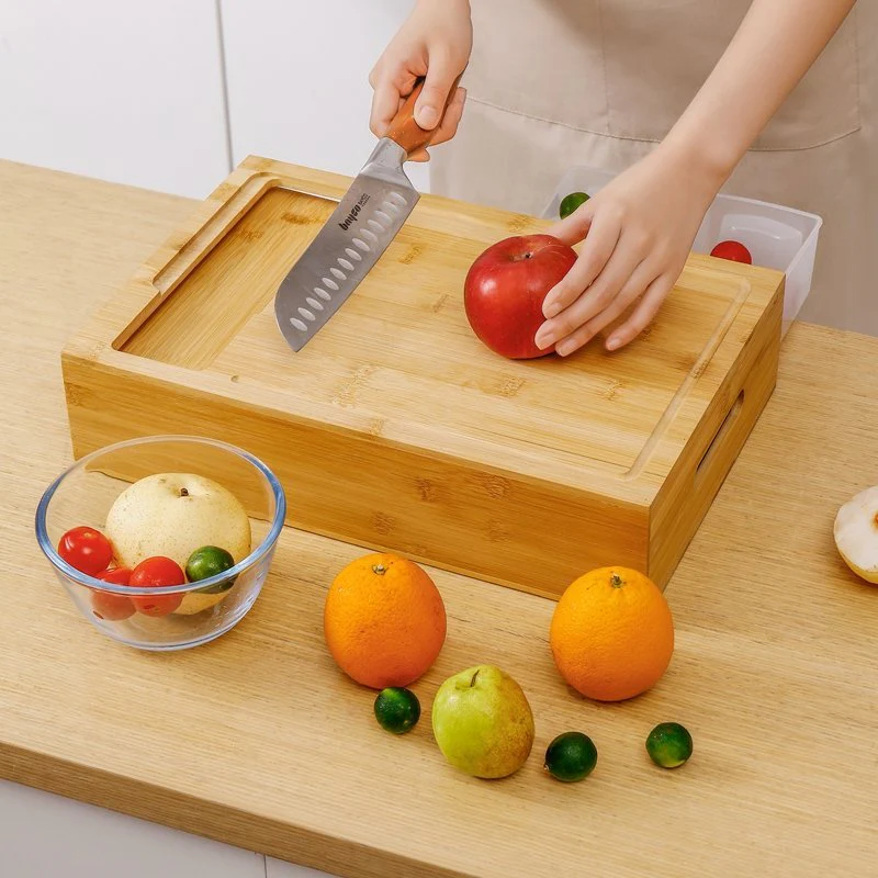 4 Containers With Wooden Chopping Board - Image 4