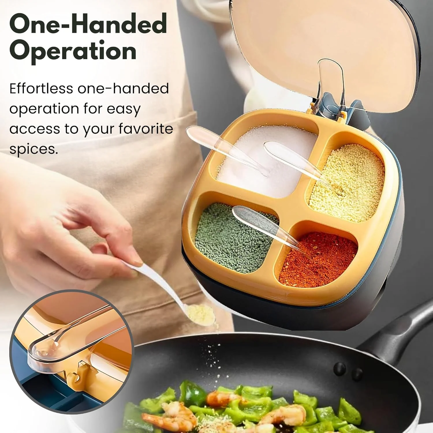 4-in-1 Clear View Spice Organizer - Image 3