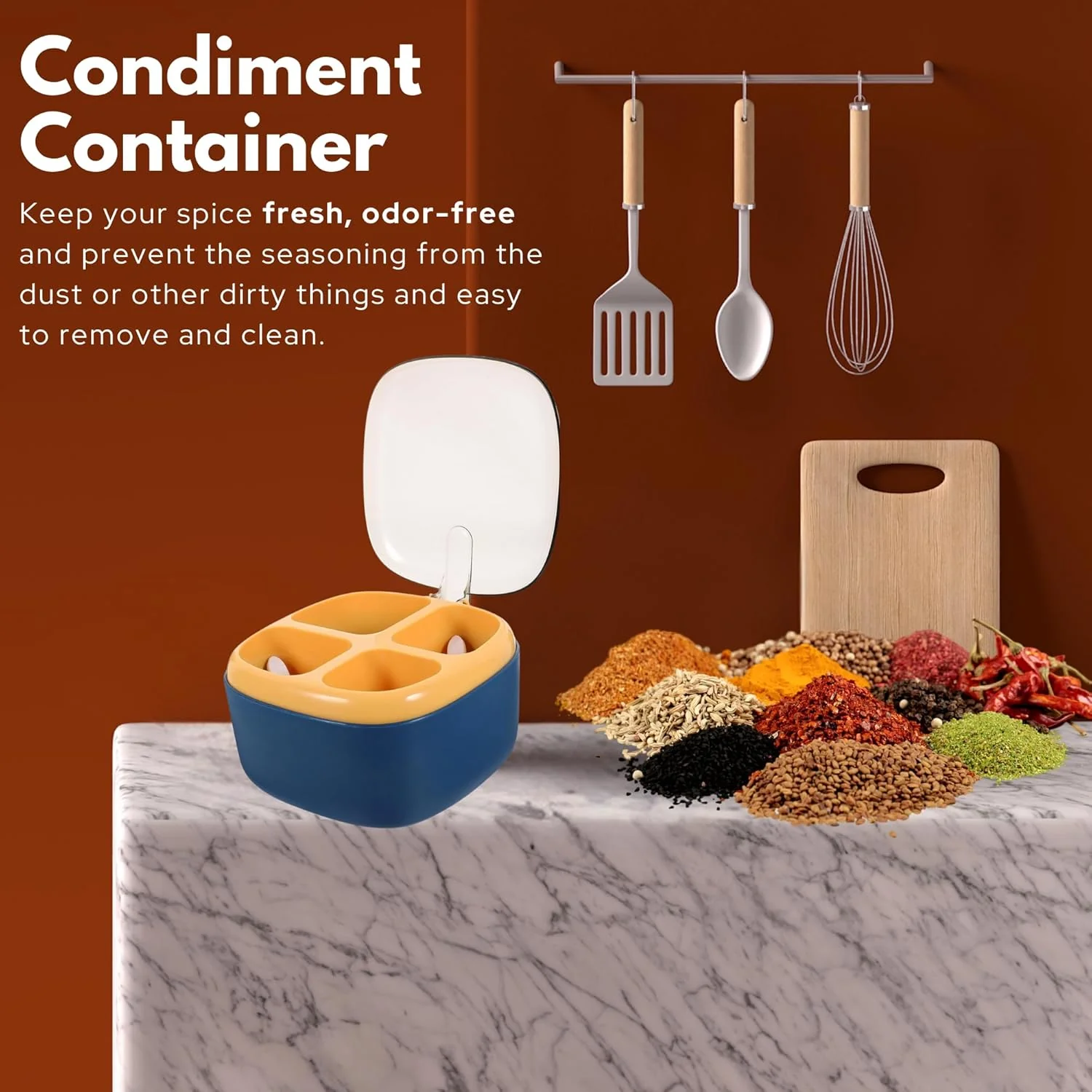 4-in-1 Clear View Spice Organizer - Image 4