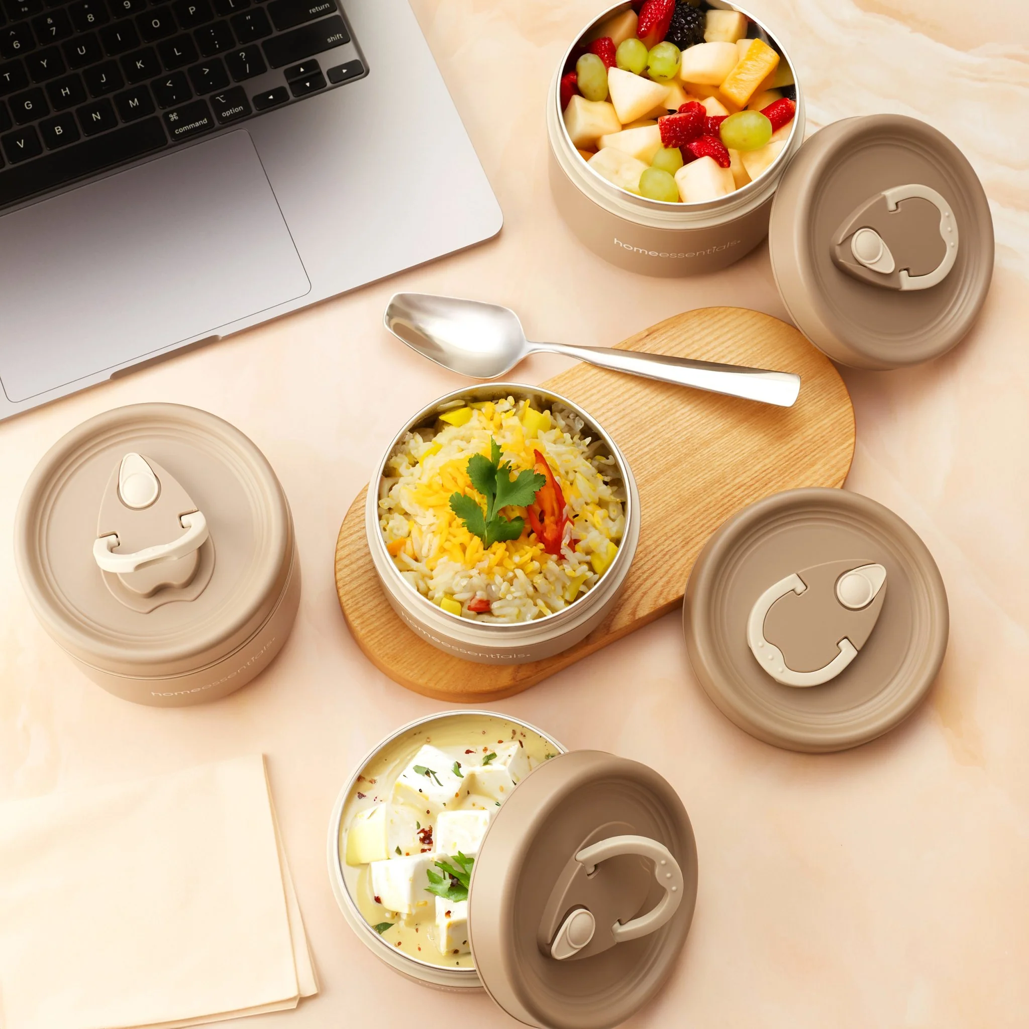 4 Pcs Portable Insulated Lunch Container Set with Bag - Image 5