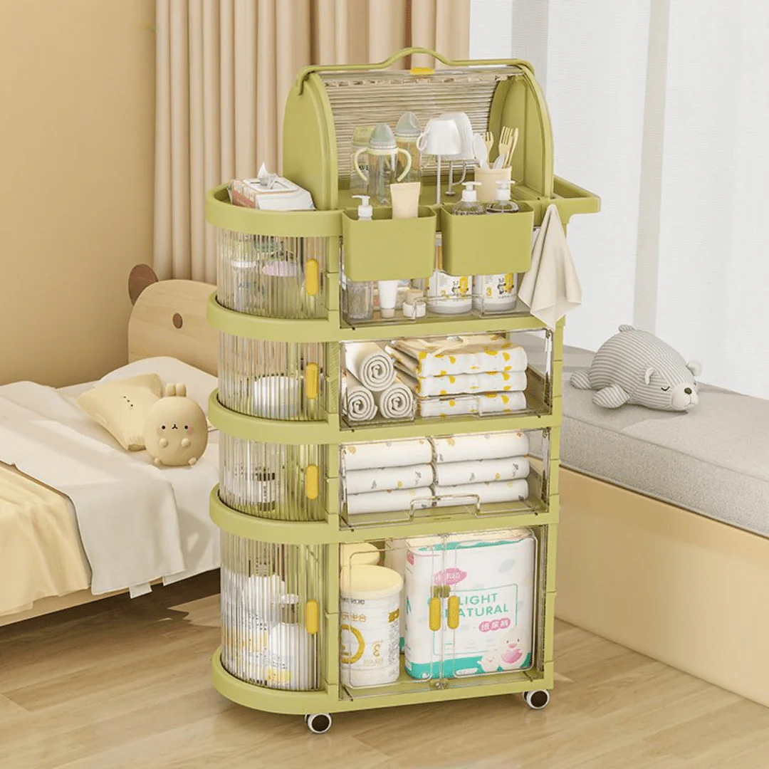 4 Tier Multi-Functional Storage Cart With Wheels - Image 3