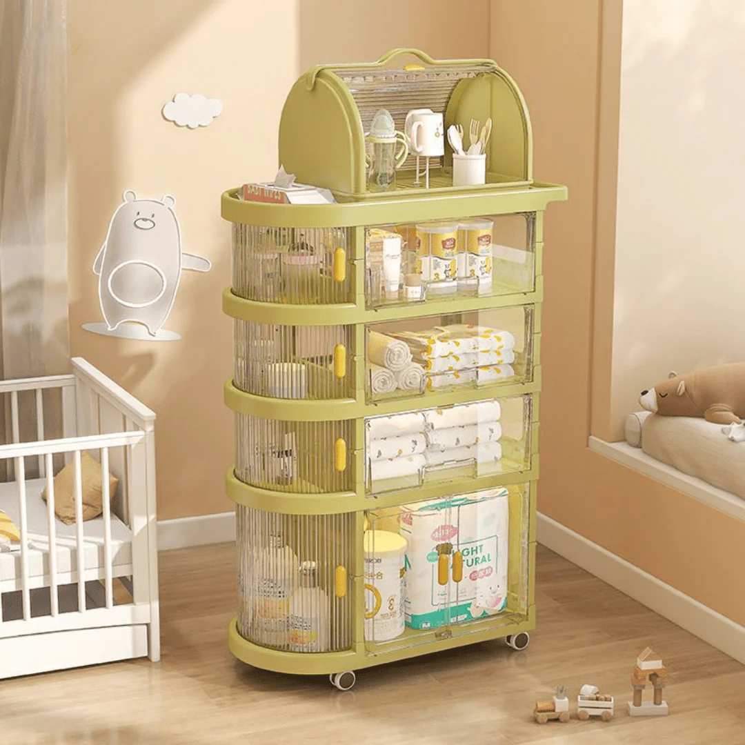 4 Tier Multi-Functional Storage Cart With Wheels - Image 4