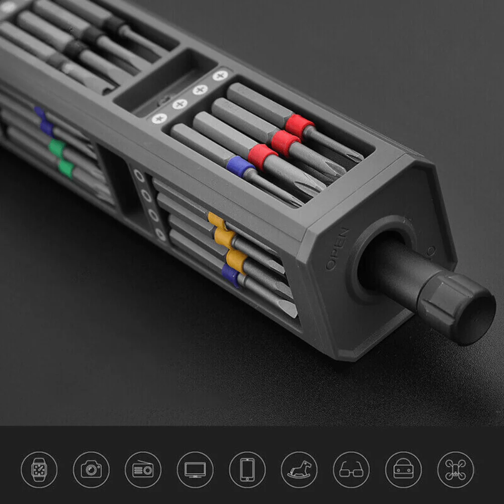 46-in-1 Compact Precision Screwdriver Set with Push Eject - Image 4