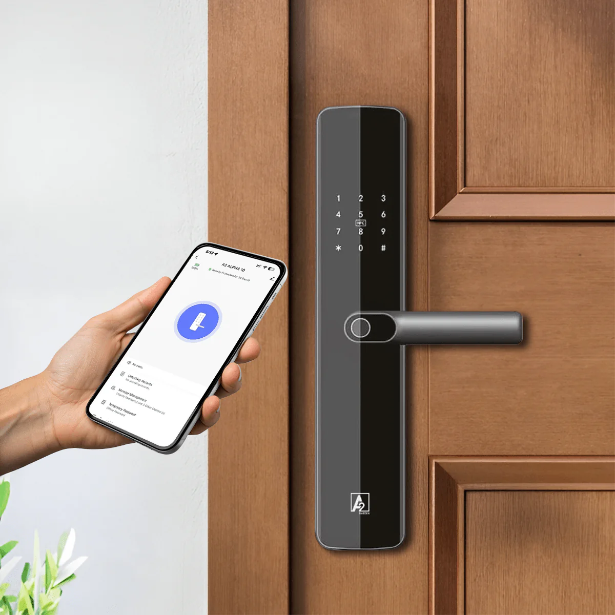 A2 Alpha 10 Smart Digital Door Lock with 7-Way Unlocking Features - Image 11