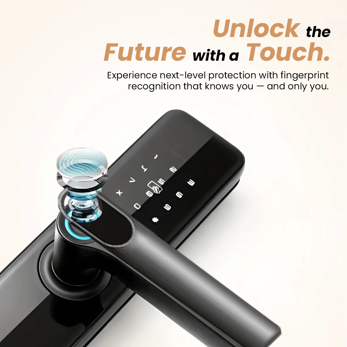A2 Alpha 10 Smart Digital Door Lock with 7-Way Unlocking Features - Image 3