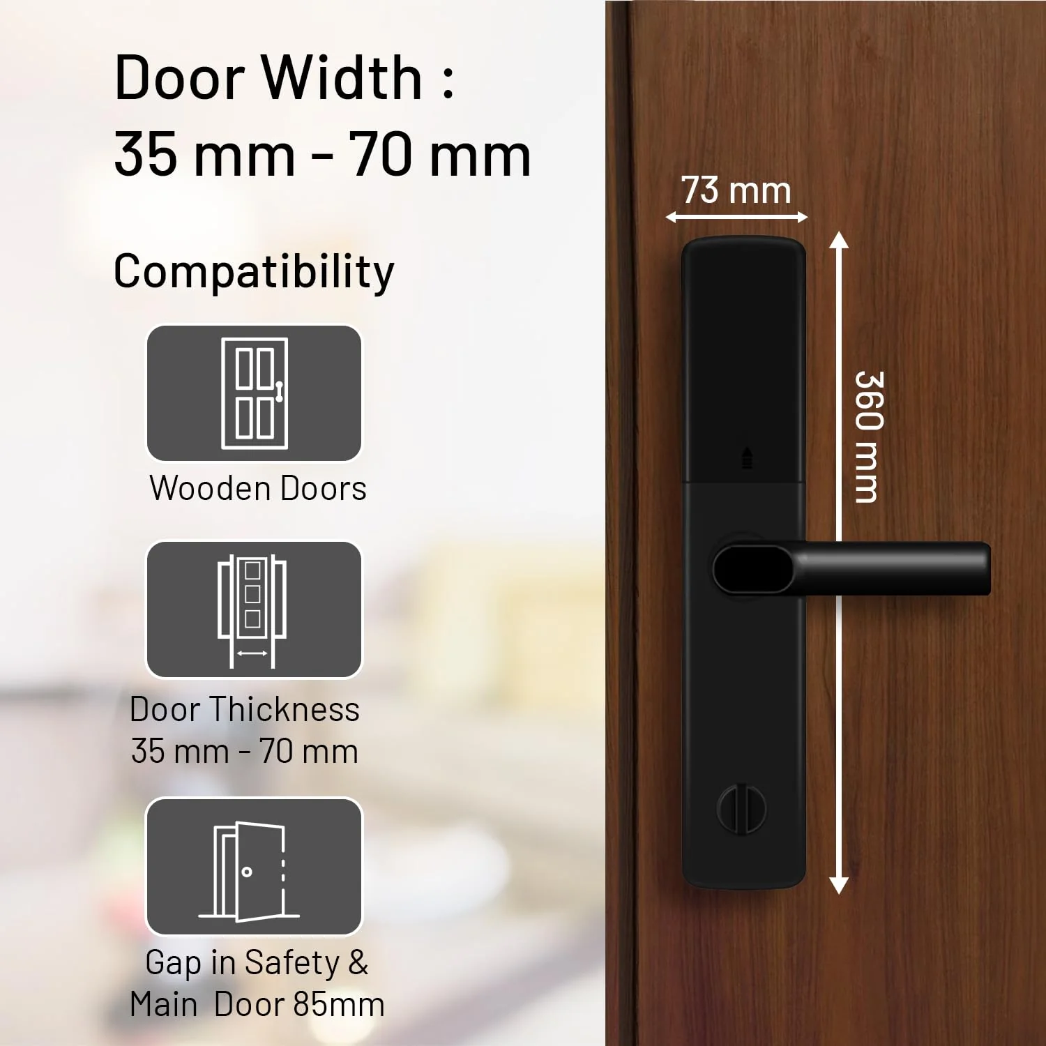 A2 Alpha 10 Smart Digital Door Lock with 7-Way Unlocking Features - Image 6