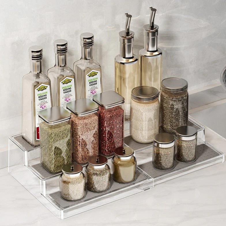 Acrylic Telescopic Expandable Tiered Spice & Display Rack - Image 6