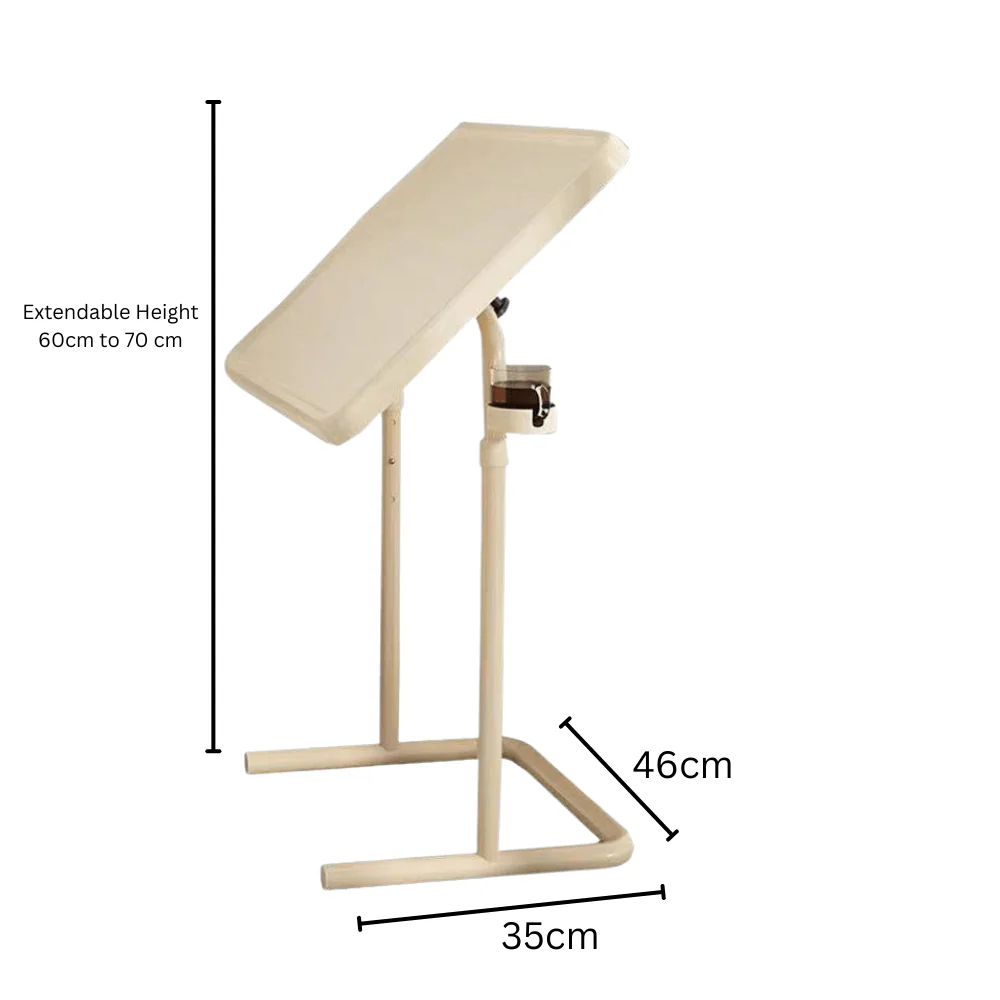 Adjustable Folding Lift Table with Sturdy Carbon Steel Support Frame - Image 6