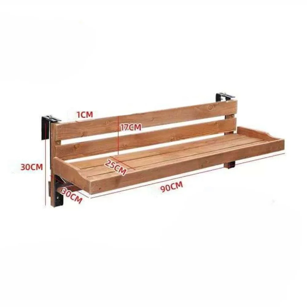 Adjustable Hanging Balcony Coffee and Flower Table - Image 7