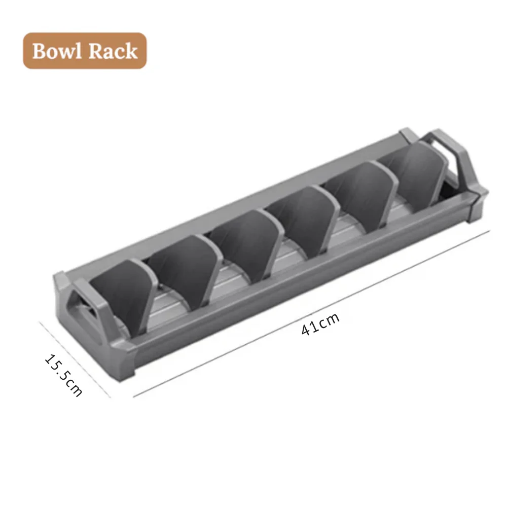 Adjustable Kitchen Drawer Dish Drying Rack with Drain Tray - Image 6