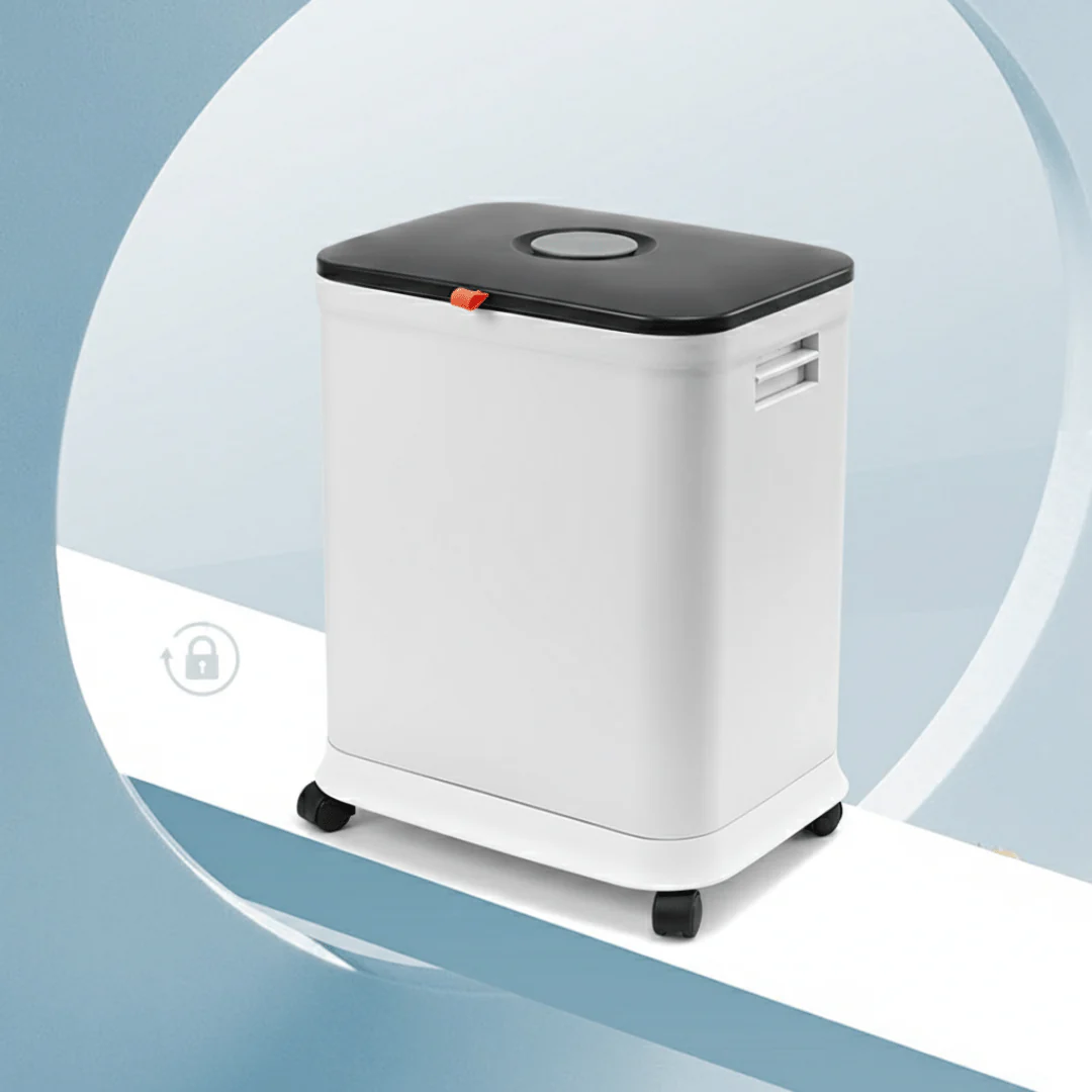 Adjustable Lifting Trash Can with Wheels and Sealed Lid(45L) - Image 4