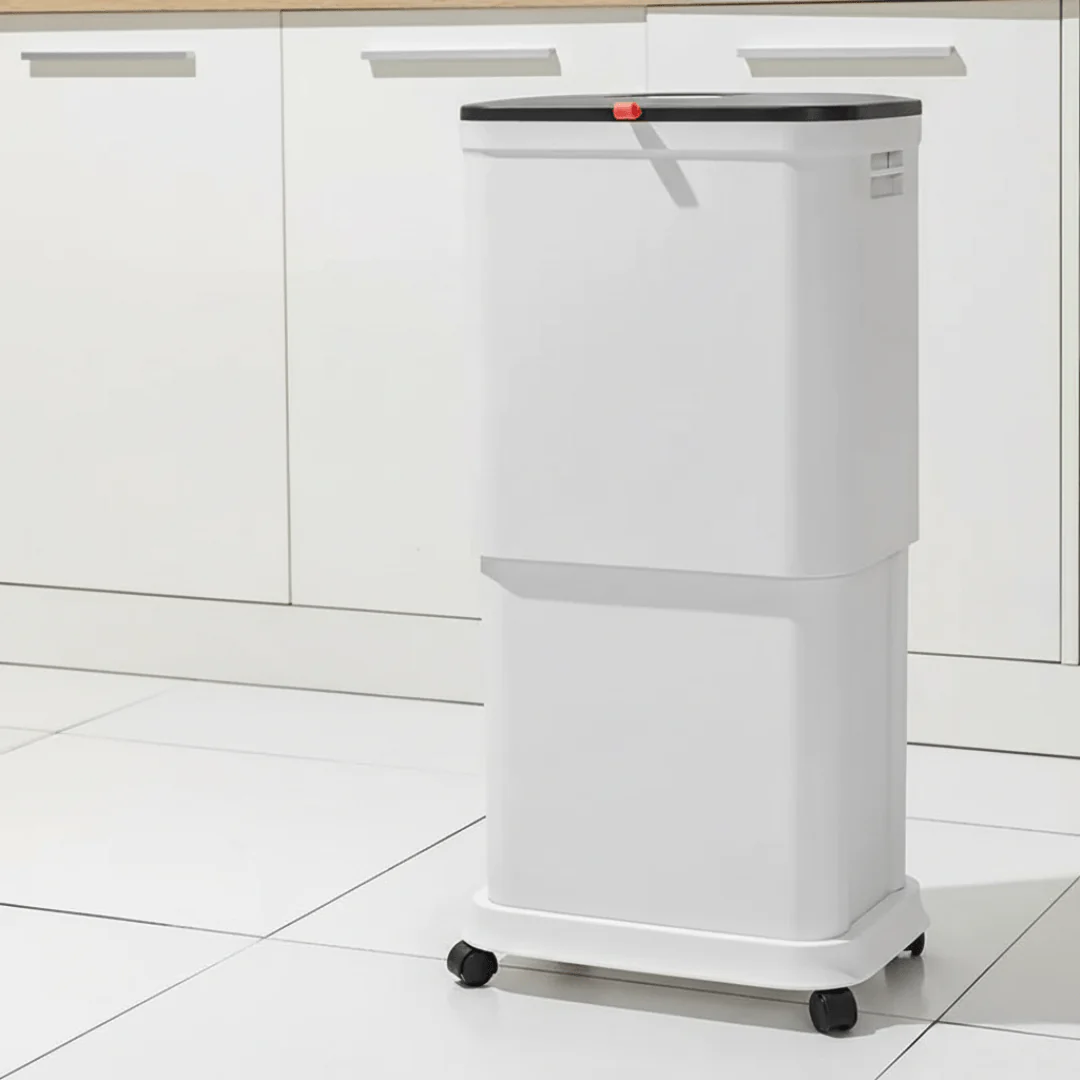 Adjustable Lifting Trash Can with Wheels and Sealed Lid(45L) - Image 5