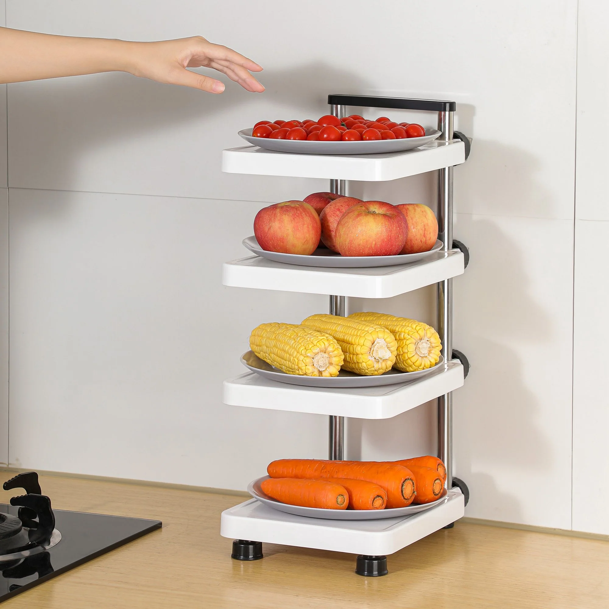 Adjustable Multi-Tier Kitchen Organizer Rack - Image 3