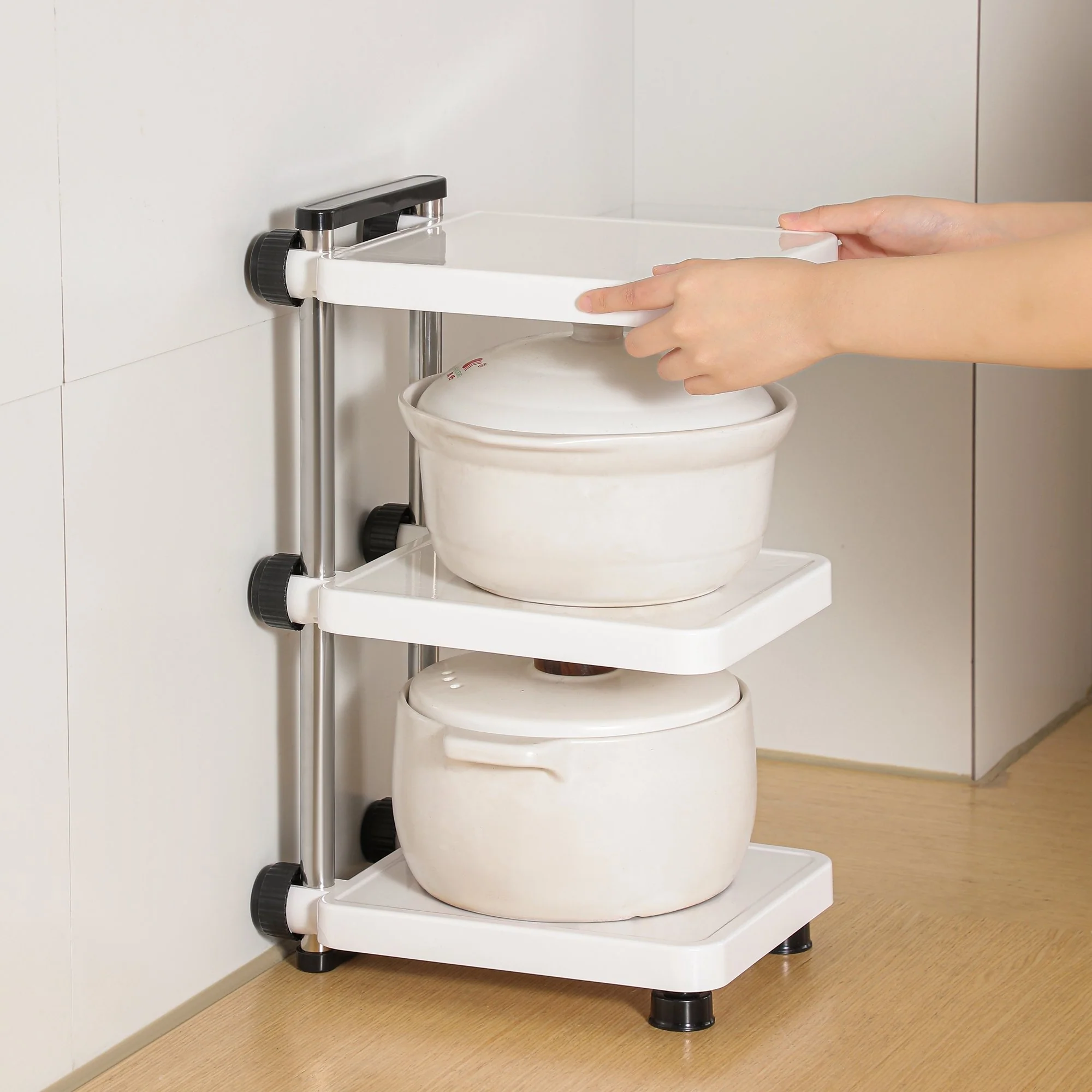 Adjustable Multi-Tier Kitchen Organizer Rack - Image 5