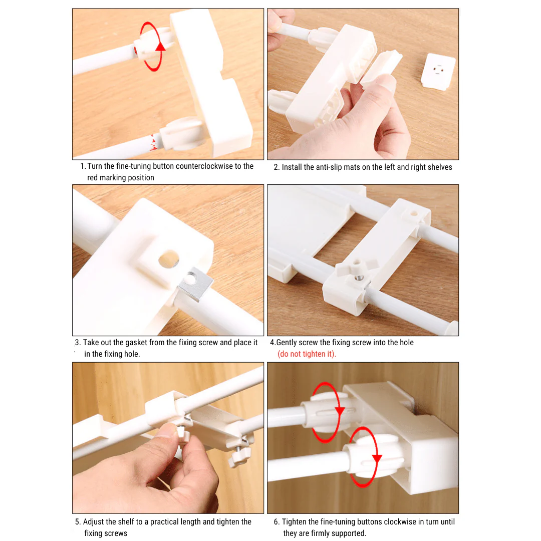Adjustable Storage Shelf Closet Organizer - Image 8