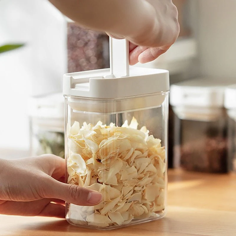 Airtight Stackable Kitchen Storage Jars (Set Of 2) - Image 4