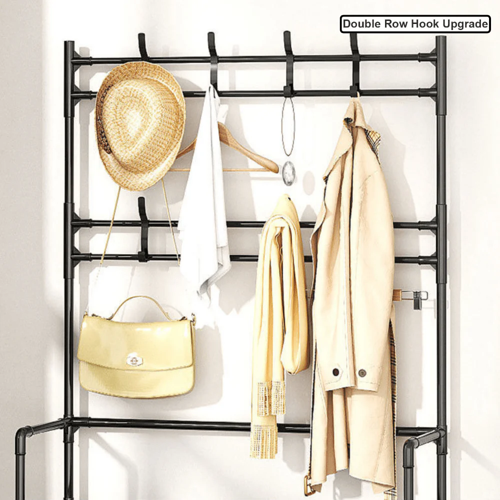 All-In-One Coat Hanger & Shoe Storage Shelf - Image 3