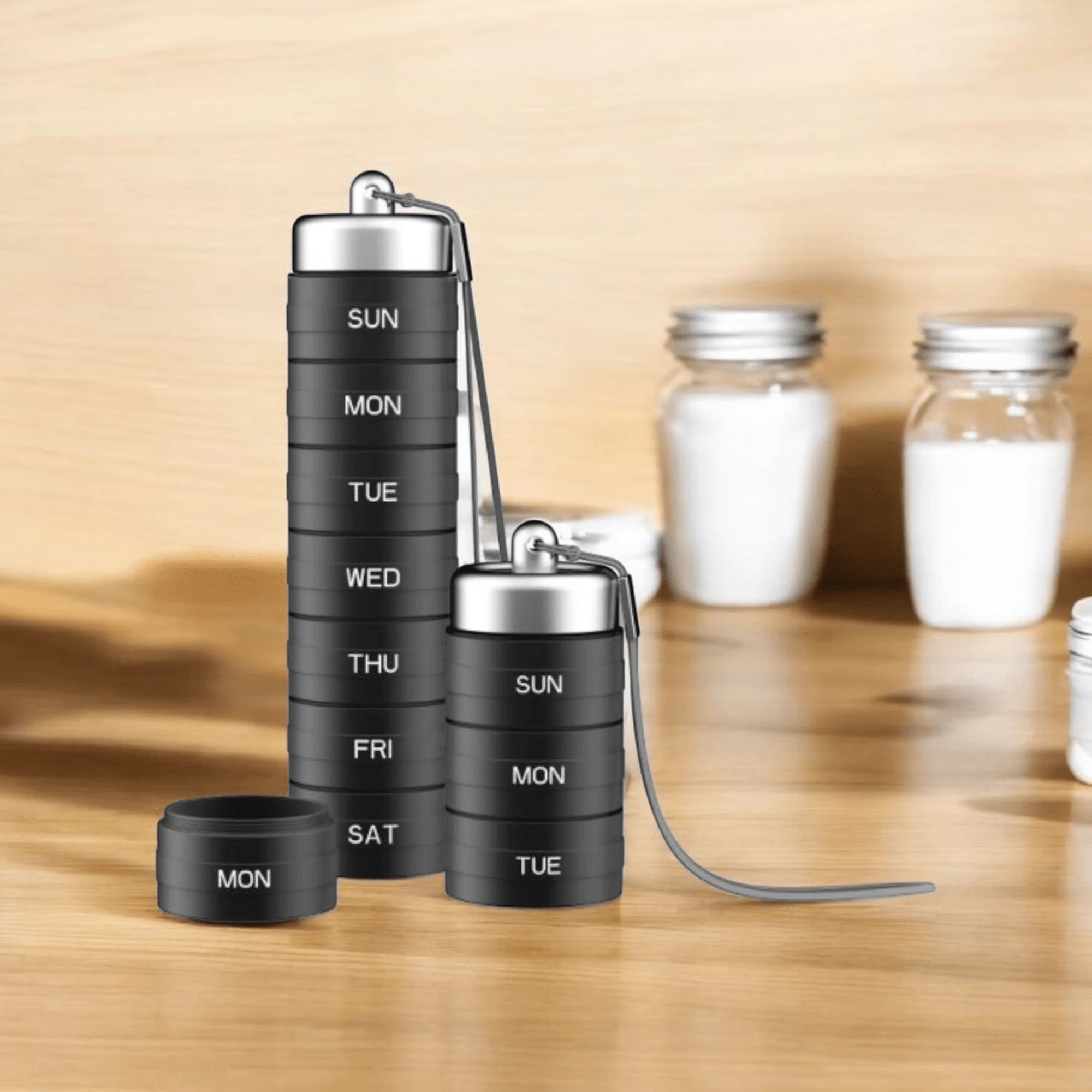 Aluminum Weekly Stackable 7-Day Medicine Container - Image 3