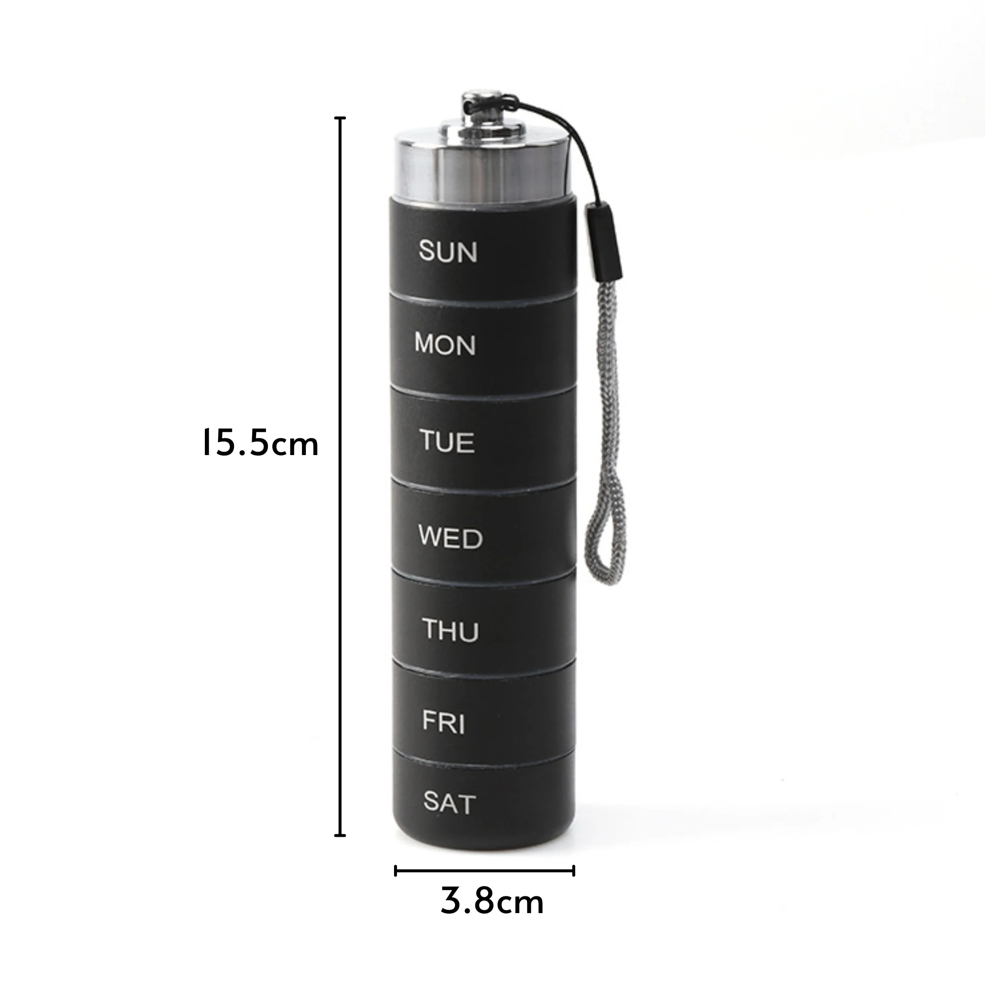 Aluminum Weekly Stackable 7-Day Medicine Container(Pack of 1) - Image 8