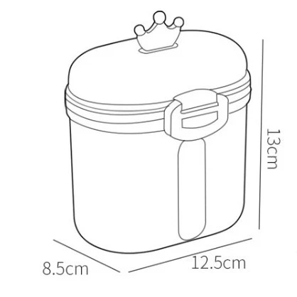 Baby Milk Powder BPA-Free Storage Container with Crown Lid - Image 9