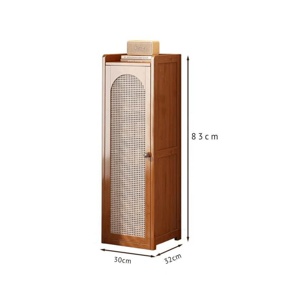 Compact Bamboo Shoe Storage Cabinet With Enclosed Side Panels - Image 10