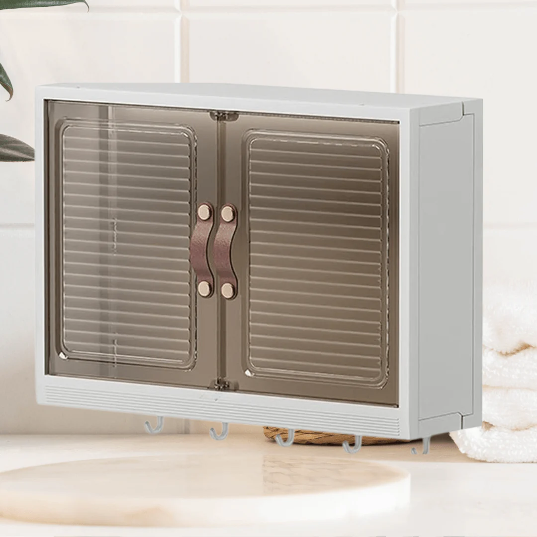 Bathroom Wall Hanging Shelf Storage Cabinet (45cm) - Image 4