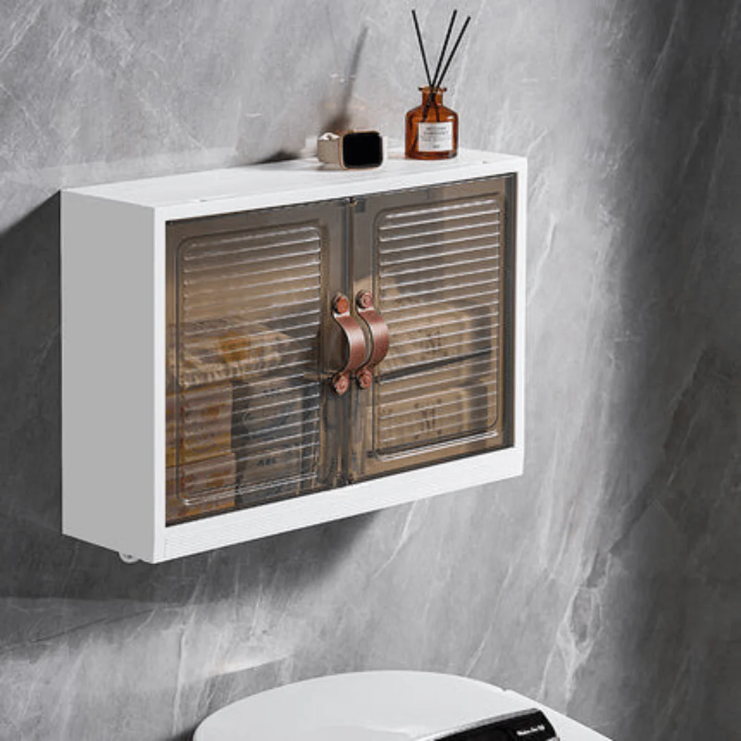 Bathroom Wall Hanging Shelf Storage Cabinet (45cm) - Image 6