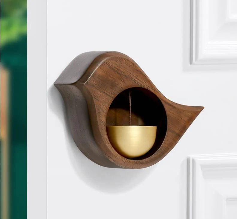 Bird Shape Japanese Wood Doorbell - Image 3