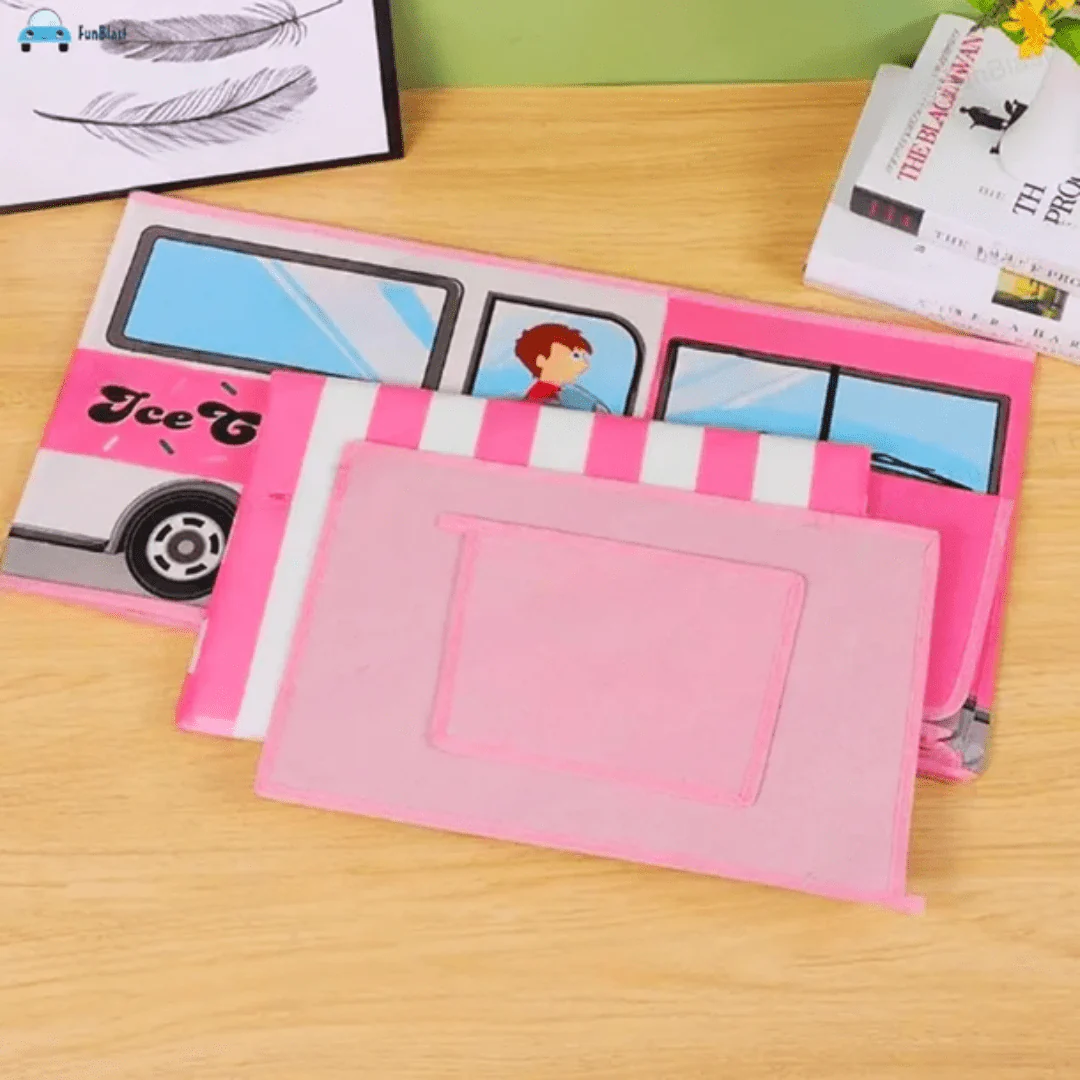 Bus-Shaped Kid's Toy Storage Box - Image 5