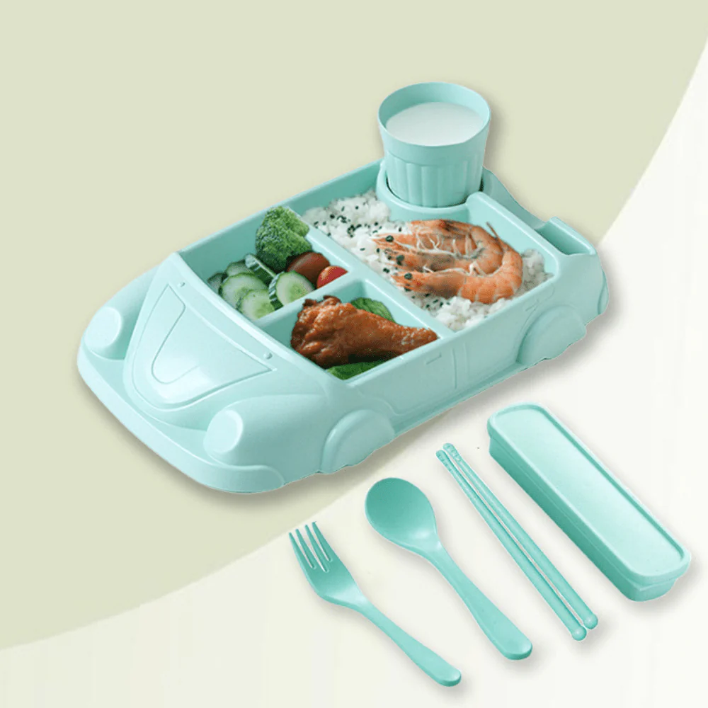 Car Shape Bamboo Fiber Baby Tray - Image 6