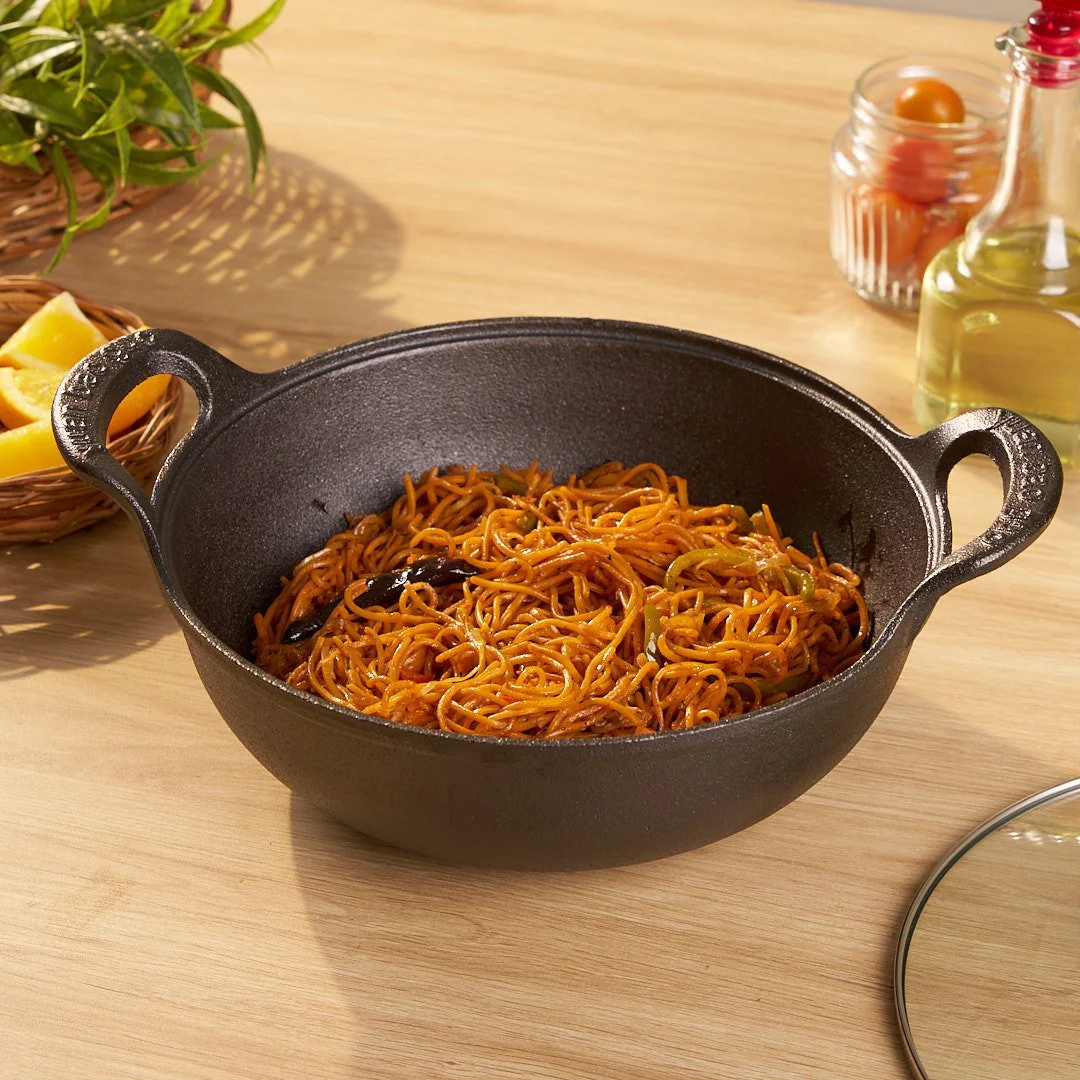 Cast Iron Gourmet Cooking Kadai - Image 2