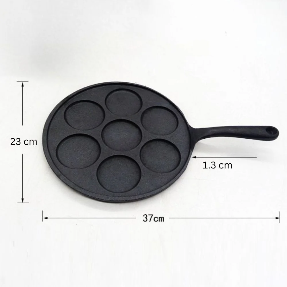 Cast Iron Mini Pancake Maker with Handle(23cm) - Image 9
