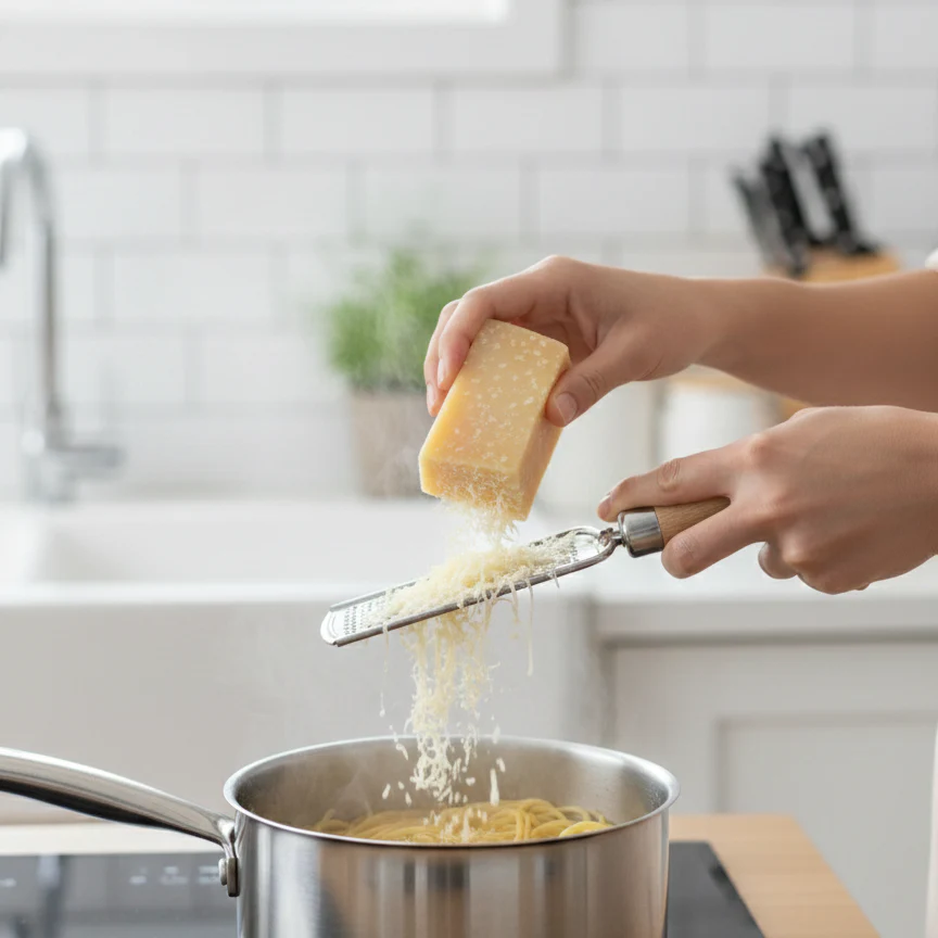 Classic Wooden Handle Stainless Steel Hand Grater - Image 3