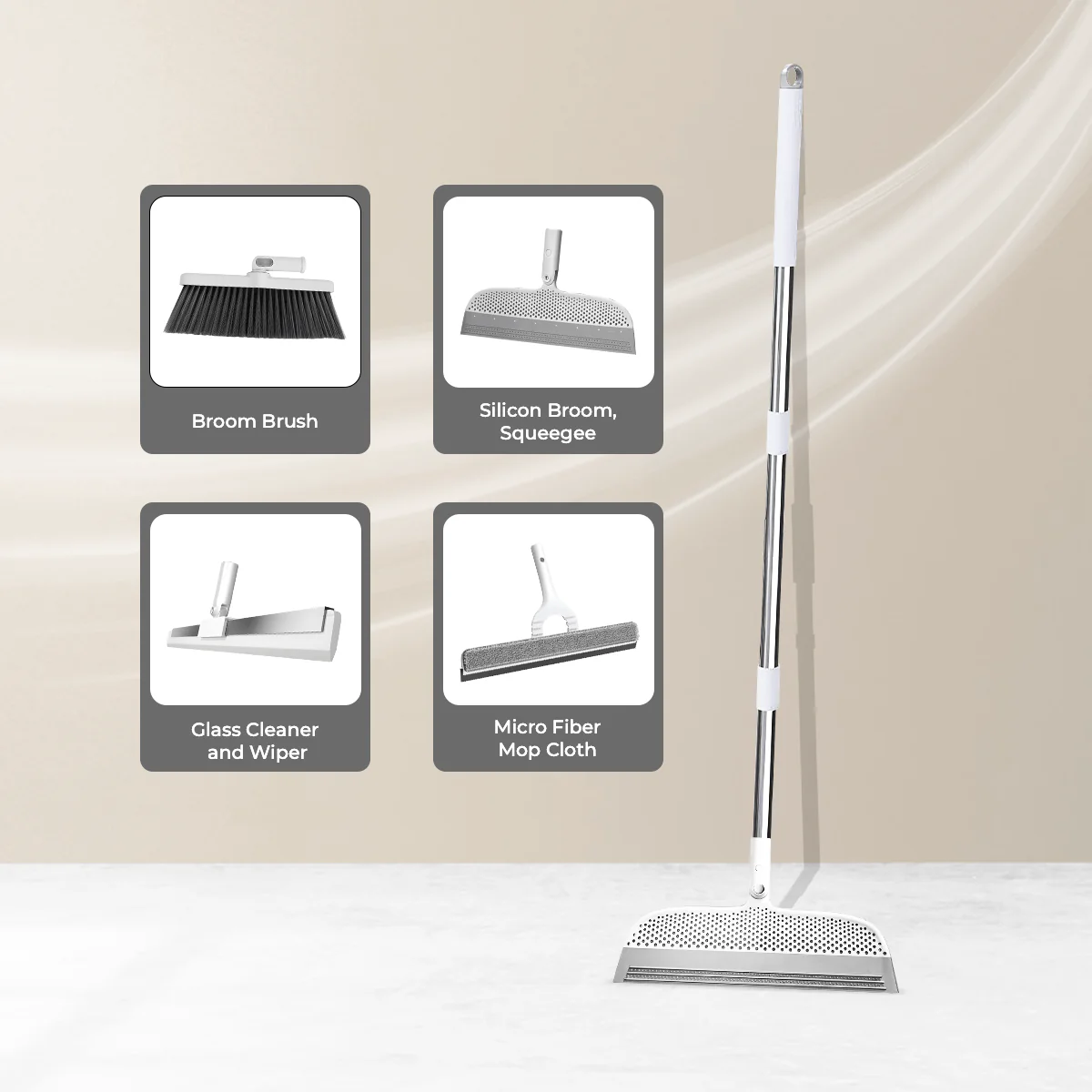 CleanMate 4-in-1 Home Cleaning Brush & Mop Kit - Image 9