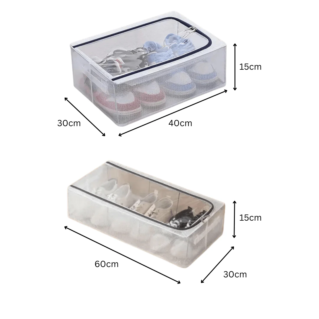 Clear Foldable Shoe Storage Bag - Image 8