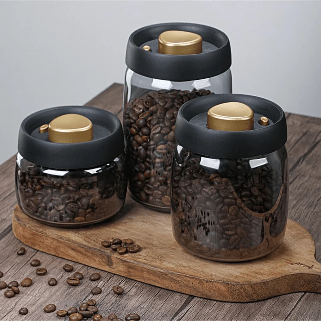 Coffee Bean Storage Glass Container - Image 3