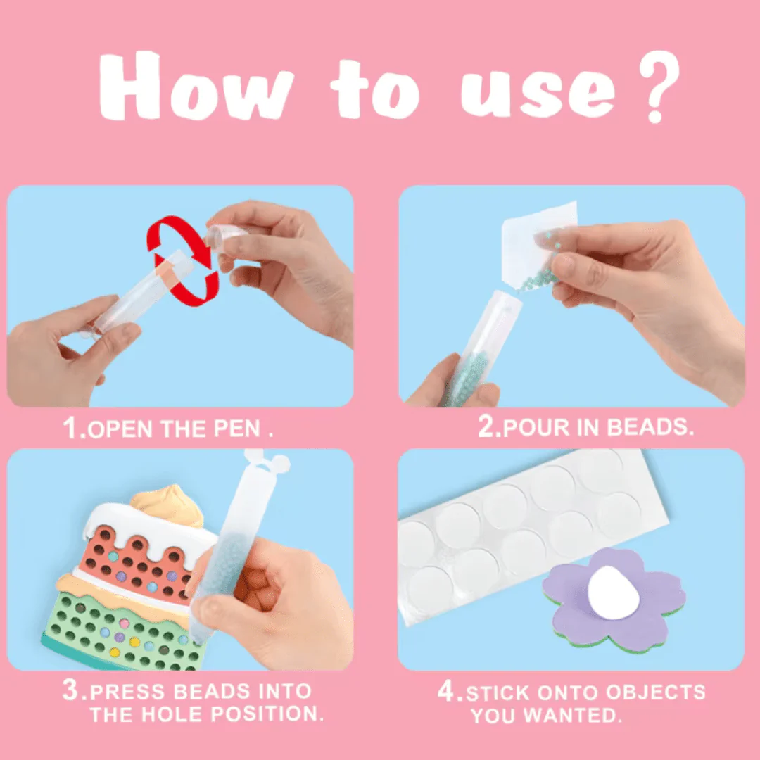 Color-Pop DIY Bead Art Maker with Beads Pen - Image 6