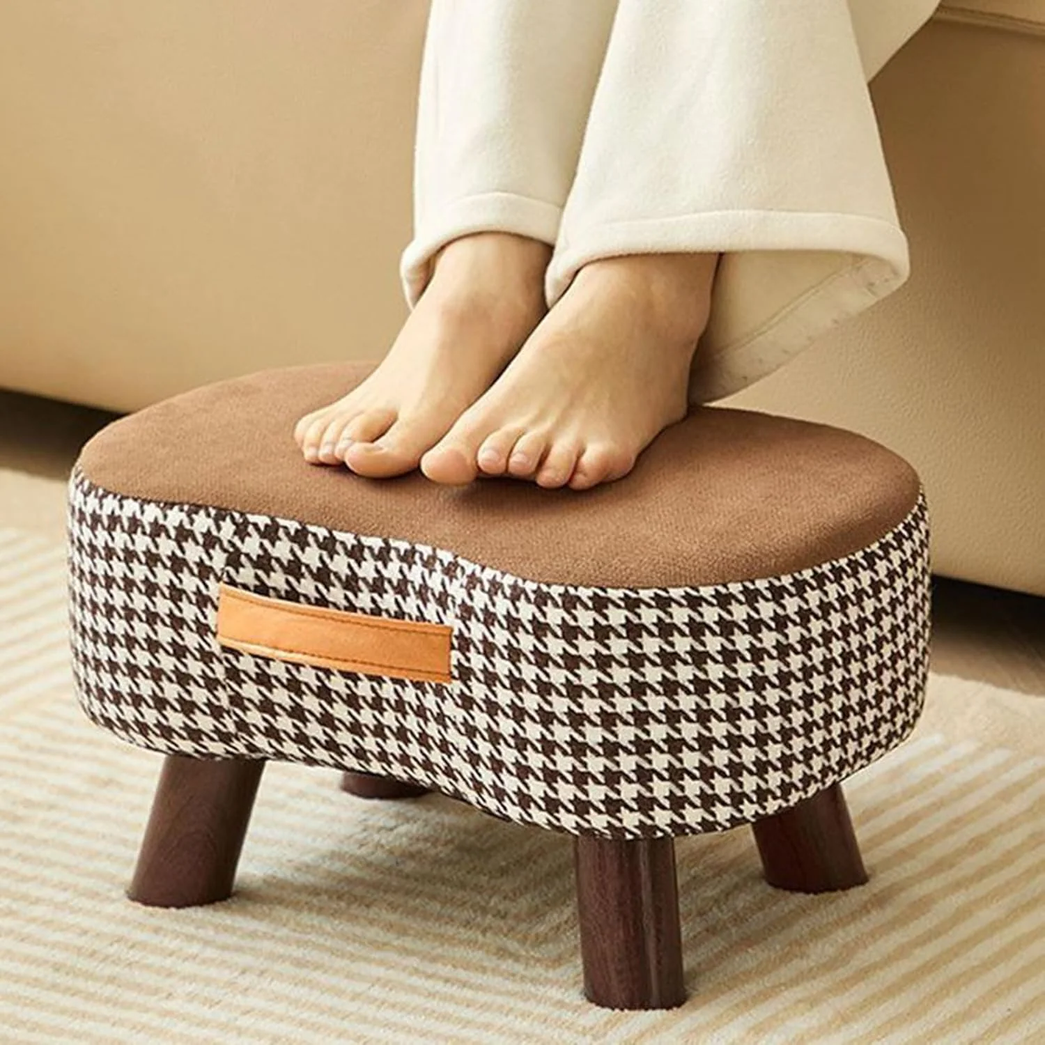 Comfy Cube Soft-Covered Small Stool for Home and Living Room (35cm) - Image 5